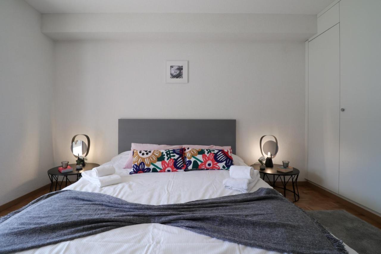 Modern Apartment Close To Martigny Train Station Eksteriør billede
